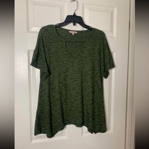 Juicy Couture Women’s Medium Dark Green Short Sleeve Blouse